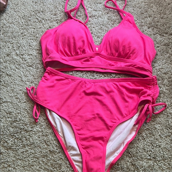 Other - Pink Bikini with Adjustable Side Ties NWOT